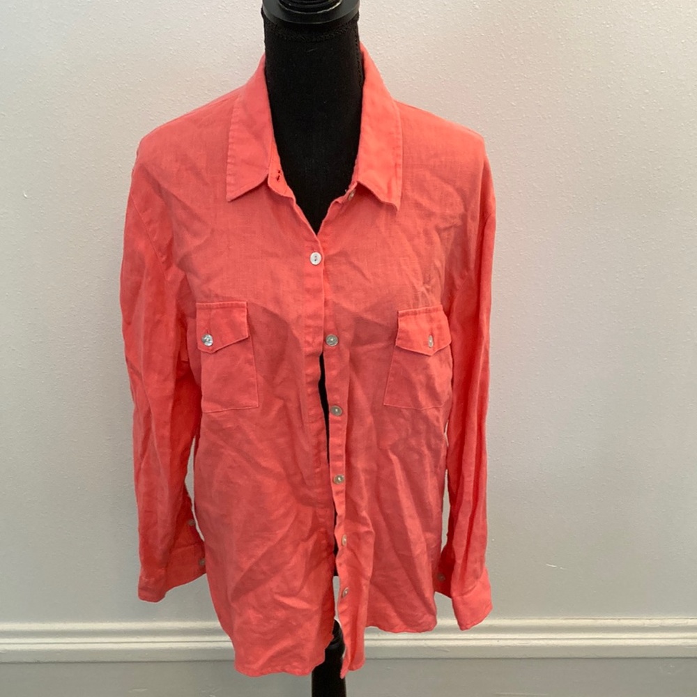 Studio Works Linen Button Down - image 1